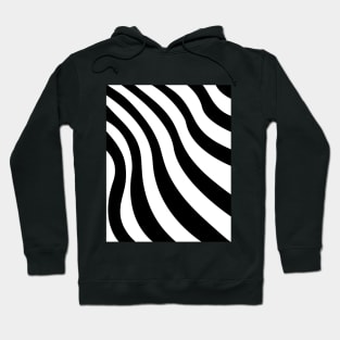 black and white swirly stripes background Hoodie